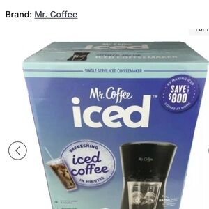 Mr. Coffee Iced Coffee Maker - Black w/ Mr. Coffee 22oz. Tumbler w/lid.